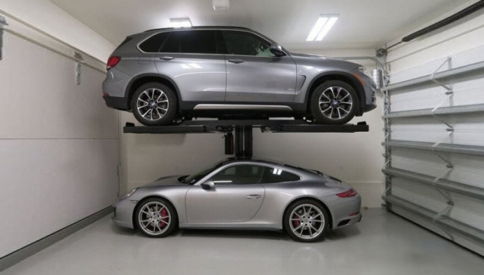 cầu nâng bãi đỗ xe ô tô