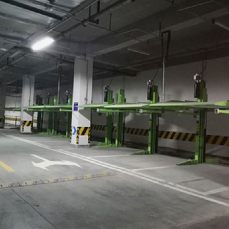 cầu nâng ô tô 2 trụ bãi đỗ xe